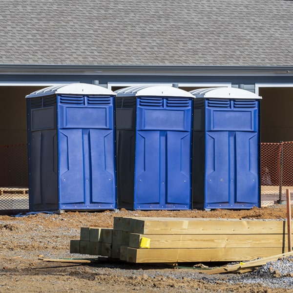 are there any restrictions on where i can place the porta potties during my rental period in Spring Ridge